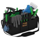 15 Inch Tool Bag, Utility Tool Tote Bag with Shoulder Strap for Organizing Electrician, Cleaning, Gardening Tools, Tool Storage Bag Convenient Storage and Access to Tools