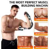 Chest Workout Equipment, Twister arm Trainer, Adjustable 5 Resistance Levels Ergonomic Home Gym Equipment, Chest Workout Equipment for Daily Fitness and Muscle Building Training