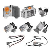 9 in 1 Motor Power Function Set,Equipped with Powerful High-Torque High-Speed Motor,Advanced Control Functions,Compatible with Major Brands,Suitable for Building Block Modification