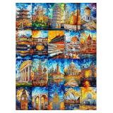 ALL4JIG Building Fun Jigsaw Puzzles for Adults and Kids, 1000 Pieces, 27.6" x 19.7", Christmas Secret Santa Gift, White Elephant Gifts, Number Partitioned for Easy Solving