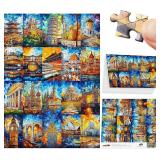 ALL4JIG Building Fun Jigsaw Puzzles for Adults and Kids, 1000 Pieces, 27.6" x 19.7", Christmas Secret Santa Gift, White Elephant Gifts, Number Partitioned for Easy Solving