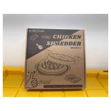 Chicken Shredder Large Chicken Breast Shredder Tool Twist with Brush&Fork, Visible Meat Shredder Machine, Anti-Slip Strip, Ergonomic Handle, BPA Free, Suitable for Pork Beef Chicken(Red)