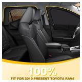 XCBYT 2019-Present RAV4 Sunshade Dual Purpose Car Window Covers with Breathable Mesh Insulate Heat 99% Sun UV Blackout Keeps Cool Privacy Curtains for Breastfeeding, Napping, Dressing, Camping