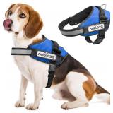 Dog Vest Harness, Nobleza Reflective No Pull Dog Harness with Handle and Soft Padding, Adjustable Easy On Grip Harness for Dogs for Small Medium Large Breeds (Blue, M)