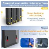Mattress Bags for Moving and Storage, Heavy Duty Tarp Reusable Storage Bag,Easy Carrier Mattress Moving Cover (Queen Size)