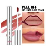 Jolilab Lip Stain Peel Off, Waterproof & Long Lasting, Highly Pigmented for All Skin Types 4Pcs Set