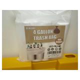 Small Trash Bags 4 Gallon - 100 Count 4 Gallon Trash Bag, Small Garbage Bags for Office Bedroom Bathroom Trash Bags, White 4 Gal Small Trash Can Liners