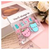 Work Bestie Gifts For Women Coworker Friends Christmas Gifts For Coworkers Work Besties Birthday Retirement Farewell Funny Stocking Stuffers Office Desk Anniversary Acrylic Plaque