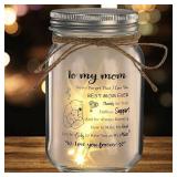 Mom Gifts for Mother s Day, Christmas, Thanksgiving - Birthday Gifts for Mom from Daughter, Son, Kids -Mason Jar Night Light Home D cor Lamp