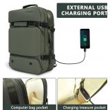 Travel Backpack Carry On Flight Approved, Large Capacity,Expandable Laptop Backpack W/Multi Pockets, Wet isolation Pocket, Heavy Duty Luggage Backpack USB Port for Business Travel