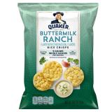 Quaker Rice Crisps, 4 Flavor Sweet and Savory Variety Mix, 30 count 10 Cheddar, 10 Buttermilk Ranch, 5 Apple Cinnamon, 5 Caramel