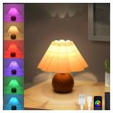Small Table Lamps for Living Room, Cute Cordless Lamps Rechargeable for Nightstand,Mini Cordless Bedside Lamps with battery operated Bulb 12 Colors Rechargeable Table Lamp for Bedroom, Living Room