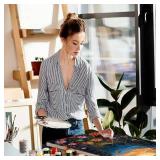 Craft Time Moon Paint by Numbers Kit for Adults Beginner with Wooden Frame Easy Acrylic on Canvas 12x16 inch with Paints and Brushes, Paint by Numbers Mountain Scenery for Gift Home Wall Decor