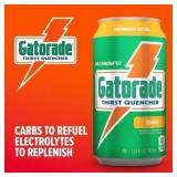 Gatorade Thirst Quencher Sports Drink Cans, Orange, Electrolytes, 11.6 fl oz Cans (18 Pack) - BB 8/3/2026