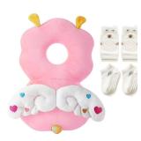 Baby Head Protector Backpack: Alarm Function, Adjustable and Ultra-Light(Angel)