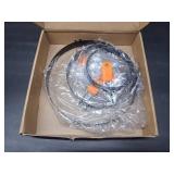 Patelai 6 Pcs Professional Egg Ring Pancake Ring Set Stainless Steel Fried Egg Molds Griddle Pancake Shapers with Orange Silicone Handle for Breakfast Omelette Sandwich(4, 6 Inch)