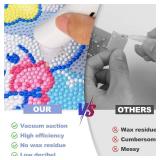 Electric Diamond Painting Pen with Vacuum Technology, with 2 Replaceable Tips, Rechargeable Art Painting Pen, Perfect for 3D Drills, Portable and Durability, Gift for Diamond Art Lovers