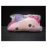 Halloween Axolotl Stuffed Animals, Axolotl Witch with Broom Stuffed Plush Halloween Party Gifts for Kids, Girls and Boys Pink