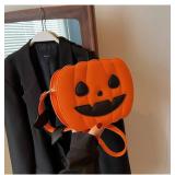 Small Spooky Pumpkin Purse - Halloween Crossbody Bag for Women, Stylish and Fun Halloween Accessories