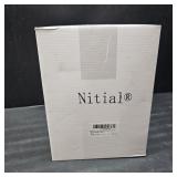 Nitial 4 Pcs Halloween Ghost Glass Jar with Cap 7.8 oz Cute Ghost Clear Candy Jar Decorative Food Storage Canister with Airtight Ceramic Lid for Halloween Party Tea Cookie Table Decoration