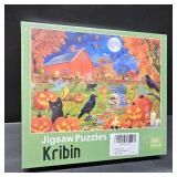 Halloween Puzzles 500 Pieces - Autumn Fall Jigsaw Puzzles for Adults- Light a Jack-o