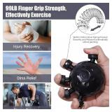 Glitzgrip Arm Builder 2025 New Hand Forearm Ball Strengthener and Finger Grip Exerciser Balls Wrist Strengthening Guitar Finger Gripper Strength Trainer Hand Squeezer Stretcher Extender Workout