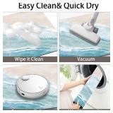 Coastal Beach Bathroom Mat Quick-Drying Non-Slip Rubber Bath Mats Super Absorbent Sand Wave Blue Teal Bath Mat Instant Dry Bathroom Rug in Front of The Kitchen Sink, Shower Room, Bathtub,16"x24"