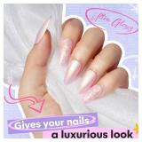 modelones Nail Polish Set, 6 Colors Chrome Pearl Shimmer Pink Purple White Aurora Iridescent Green Quick Dry Nail Polish Kit Gifts for Women 2025 Salon DIY Manicure Kit