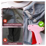 Stitch Quick Clothing Fixer,Stitch Gun,with 3 Fine Needles,4000PCS(2000 Black & 2000 White) Micro Fasteners,Fine Stitch Gun for Clothes,Tagging Gun for Clothing,Quick Stitch Sewing Gun