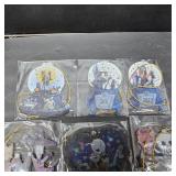 Gadluckki 2025 Night Before Christmas Tree Decorations, 8PCS Acrylic Cute Jack and Sa&lly Pendants Hanging, 2D Flat Tree Xmas Ornaments for Holiday Vacation Gift and Scary Decor 10cm/3.93in