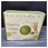 Cowcowcow Matcha Whisk Set, Complete Matcha Set with Matcha Whisk, Bowl, Sifter, Spoon, and Whisk Kit for Ceremonial Grade, Tea Gifts for Tea Lovers for Christmas, Birthday, Halloween
