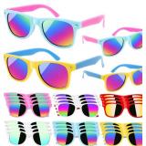 ZMCINER 24 Pack Kids Sunglasses Bulk, Neon Sunglasses for Kids Boys and Girls, Summer Party Supplies, Beach Pool Party Favors, Great Gift for Birthday Graduation Party Supplies