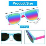 ZMCINER 24 Pack Kids Sunglasses Bulk, Neon Sunglasses for Kids Boys and Girls, Summer Party Supplies, Beach Pool Party Favors, Great Gift for Birthday Graduation Party Supplies