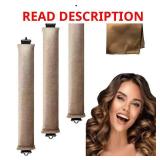 Classic Heatless Curls Overnight Rods No Heat Hair Curlers Curling Iron Jumbo Flexi Rods Blue