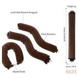 Classic Heatless Curls Overnight Rods No Heat Hair Curlers Curling Iron Jumbo Flexi Rods Blue