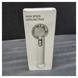 Handheld Cooling Fan, 5 Speeds Portable Air Conditioner Fans, Rechargeable Mini Fan with USB for Women Men Travel/Camping/Outdoor for Travel Outdoor/Disney/Concerts/Gifts for Women & Men (WHITE)