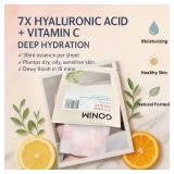 GONIM Face Mask Korean Skin Care with Hyaluronic Acid Serum, Vitamin C, Collagen Activation-Hydrating Face Masks Skincare, Anti Aging & Moisturizing Sheet Mask for All Skin Korean Face Mask 30mlx15pcs