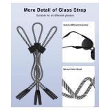 3 Pack Eye Glasses Strap Sunglasses Eyeglasses Holder for Men Women Kid Eyewear Rope String Keeper Lanyard Retainer