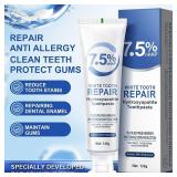 Hydroxyapatite Toothpastes for Enamel Protection and Tooth Strengthening Gentle and Effective Formula  Fresh Breath, Fluoride-Free Toothpaste for Sensitive Teeth 4.23 oz (2pcs)