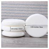 Body Powder Puff and Container, Glass Box for Dust Puff, Powder applicator with Case for Dusting powder (retro)