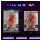 400 Packs Card Sleeves,3"X4" Baseball Collectible Trading Card Protective Sleeves,Hard Plastic Card Holder for Trading Sports Football Game Cards (200 Hard Sleeves+200 Penny Sleeves)