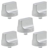 W11239985 W11032553 Range Surface Burner Knob Cooktop Gas Control Assembly Metal Zinc Alloy Insulation Compatible with Whirlpool Stove Knob Replace 4845290 AP6333411 PS12578779 (5PCS)