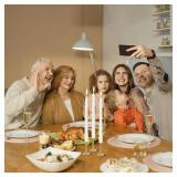 10 Inch White Spiral Taper Candle Set, 10 Pack Unscented Dripless Candlesticks for Christmas Dinner Parties Brithday Wedding and Home Decor