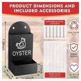 Leinuosen 4 Pack Chicken Oyster Shell and Grit Feeder Combo Hanging Chicken Feeder Trough Automatic Gravity Poultry Coop Accessories Water Dispenser for Chicks, Ducks, Quail(Style A,Pla,Red+Black)