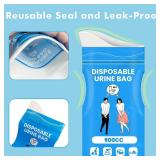 Disposable Pee Bags, 900ML Urine Bags for Women Men, 8/12/24 Pack Emergency Portable Urinal Bag and Vomit Bag Female Urinal Bags for Travel, Camping, Traffic Jams, Patient, Pregnant