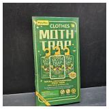 Moth Traps for Clothes Closets, Indoor Clothing Moths Traps with Strength Pheromones, 3 Pack Refillable
