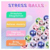 12 Pack Fidget Stress Balls for Adults, Cute Octopus Stress Relief Stress Ball, Bulk Squishy Squeeze Ball Set and Birthday Party Favors