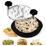 Vitoler Pro Chicken Shredder Tool, 10 8 Chicken Breast Shredder Tool Twist,Chicken Grinder withTransparent Lid,Ergonomic Handle,Non-Slip,Meat Shredder for Shredding Chicken Breast, Pork and Beef