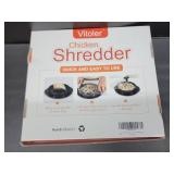 Vitoler Pro Chicken Shredder Tool, 10 8 Chicken Breast Shredder Tool Twist,Chicken Grinder withTransparent Lid,Ergonomic Handle,Non-Slip,Meat Shredder for Shredding Chicken Breast, Pork and Beef