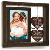 Best Friends Picture Frame, Friendship Gifts for Women Christmas, Best Friend Birthday Gift, Friendship Photo Frame 4x6, Graduation Long Distance Gifts for Best Friend Bestie BFF Soul Sister